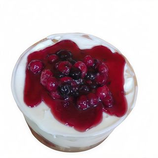 Coppa gelato cheesecake ai frutti di bosco 