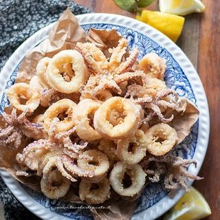 Frittura mista calamari e gamberi