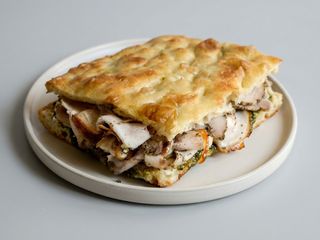 Focaccia con la porcchetta