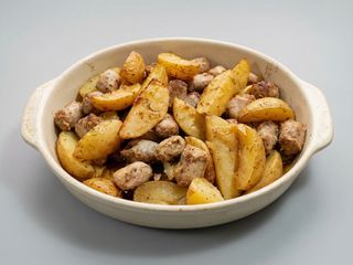 Polpette con patate forno/ fritto