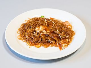 Spaghetti di Soia con Gamberi