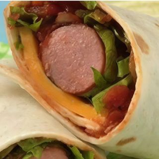 Piadina wurstel e patatine