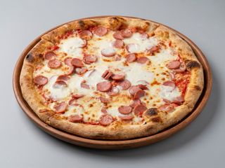 Bianca con mozzarella, wurstel e stracchino - maxi