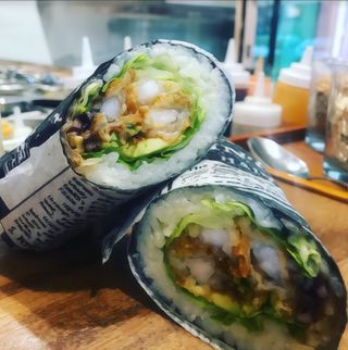 Burrito tempura