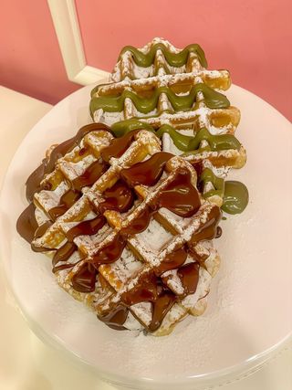 waffle con salse - scegli sotto le salse -