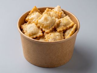 Ravioli fritti di carne