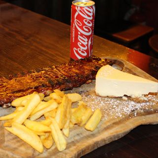 BBQ ribs box + patate fritte