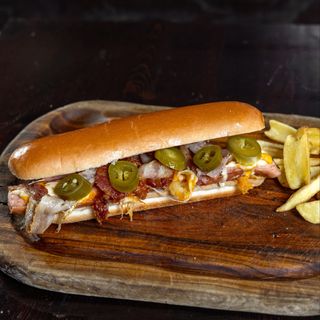 Bacon Jalapenos Cheese Dog + patate
