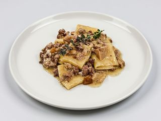 Paccheri salsiccia e porcini