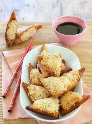 A4. Toast di gamberi con sesamo*