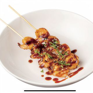 92 Spiedini di gamberi alla griglia 3 pezzi