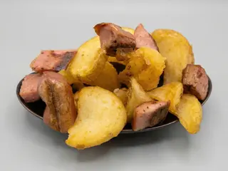 Patatine fritte con Wurstel