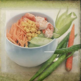 20  Insalata mista con gamberi