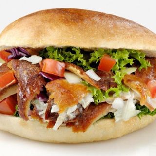 Panino kebab con solo carne