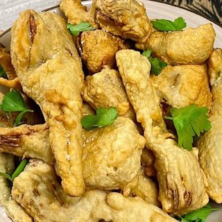 Verdure pastellate una vaschetta