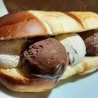 Brioche max con gelato lunga tipo catanese - popolare