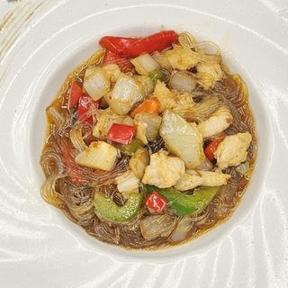 288. Spaghetti di soia con carne piccante