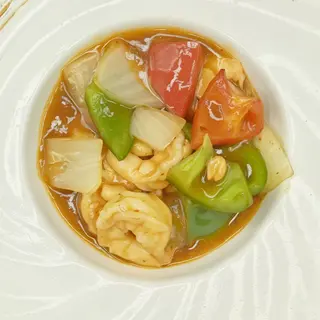 317. Gamberi in salsa piccante
