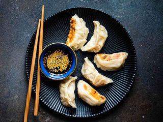 7. Grilled gyoza
