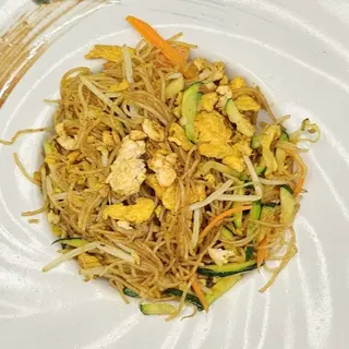 291. Spaghetti di riso con pollo e curry