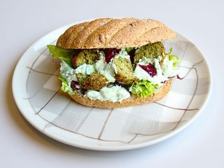 Panino con falafel