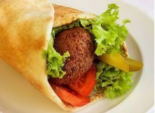 Piada falafel
