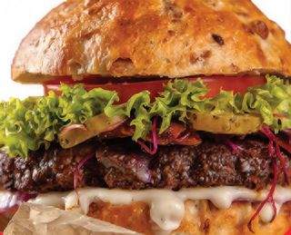 Hamburger e prosciutto