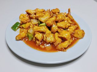 56A Pollo fritto in salsa agrodolce