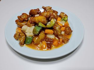 75 Maiale fritto in salsa agrodolce