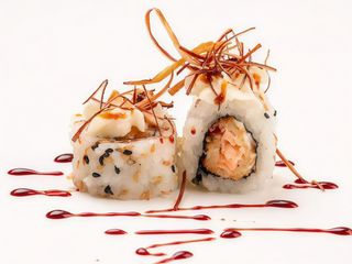 Uramaki salmone fritto