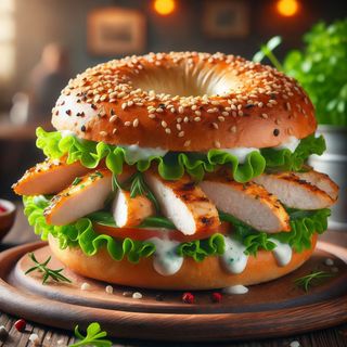 Bagel al pollo