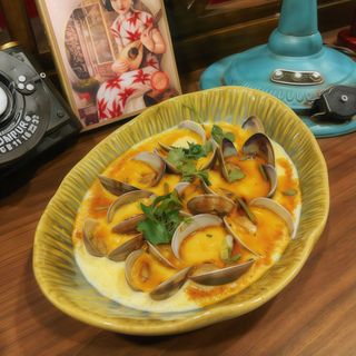 503 Vongole con uova al vapore 蛤蜊蒸蛋