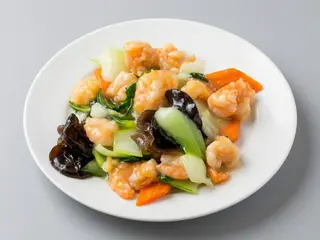 403. Gamberetti con verdure