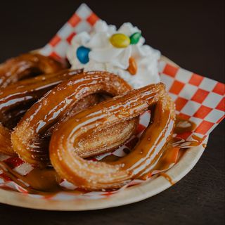 Churros al cioccolato bianco