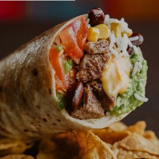 Burrito Cheese Bacon burger