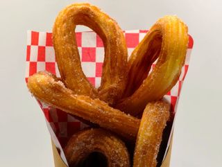 Churros con Nutella e smarties