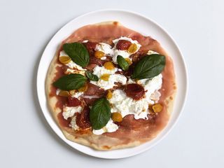 Scamorza e prosciutto crudo