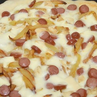 Pizza wurstel e patate 