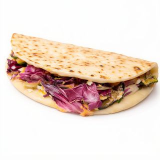 Verdure, radicchio, grana, salsa rosa