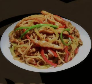 231 Spaghetti piastra con manzo