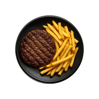 Hamburger di chianina 200gr. con patatine fritte