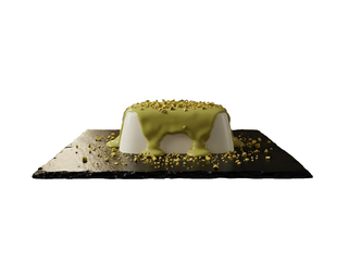 Panna cotta al pistacchio