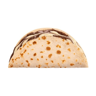 Mini piadina con cioccolato bianco e cioccolato al latte