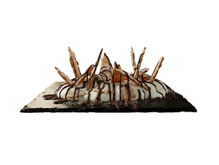 Mille foglie scomposta al cioccolato
