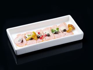 37 carpaccio Salmone Tartufo