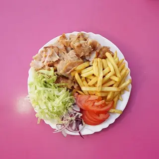 Piatto kebab pane