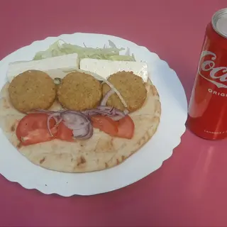 Menu Pita falafel