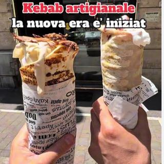 Piadina kebab bibita e patatine fritte