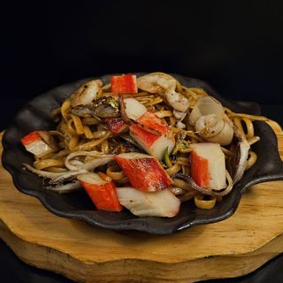 71 Linguine misto mare alla piastra