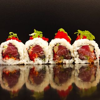 49a Spicy tuna